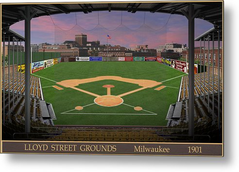 Lloyd Street Grounds 1901 - Metal Print
