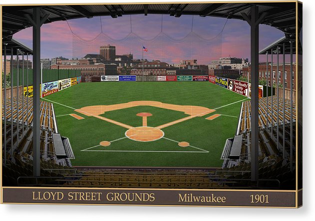 Lloyd Street Grounds 1901 - Acrylic Print