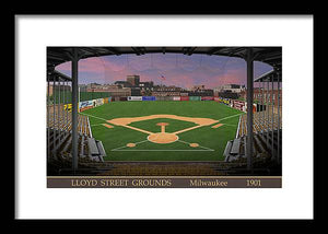 Lloyd Street Grounds 1901 - Framed Print