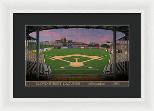 Lloyd Street Grounds 1901 - Framed Print