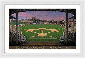 Lloyd Street Grounds 1901 - Framed Print