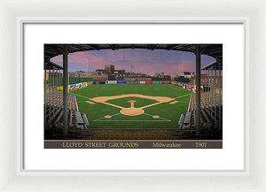 Lloyd Street Grounds 1901 - Framed Print