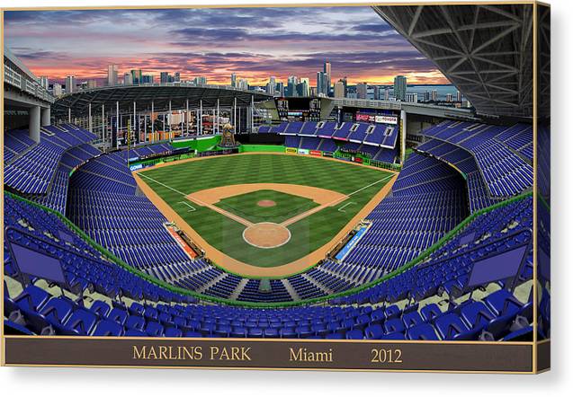 Marlins Park 2012 - Canvas Print