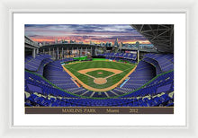 Load image into Gallery viewer, Marlins Park 2012 - Framed Print
