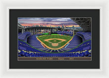 Load image into Gallery viewer, Marlins Park 2012 - Framed Print
