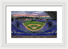 Load image into Gallery viewer, Marlins Park 2012 - Framed Print
