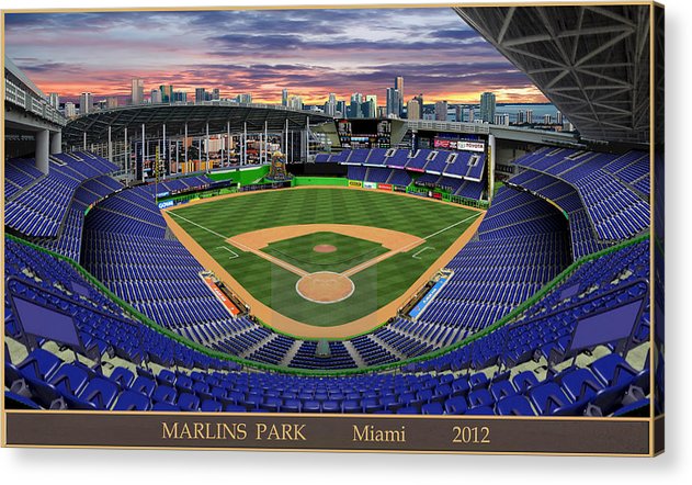Marlins Park 2012 - Acrylic Print