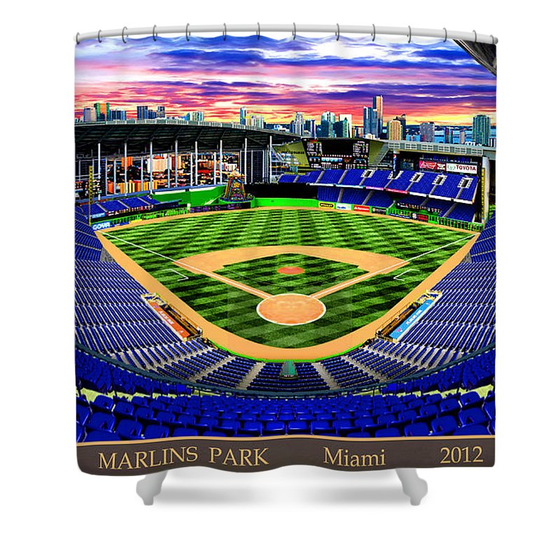 Marlins Park 2012 - Shower Curtain