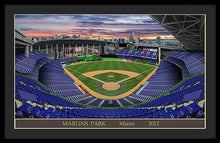 Load image into Gallery viewer, Marlins Park 2012 - Framed Print
