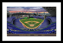 Load image into Gallery viewer, Marlins Park 2012 - Framed Print
