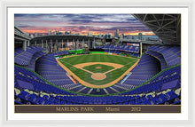 Load image into Gallery viewer, Marlins Park 2012 - Framed Print
