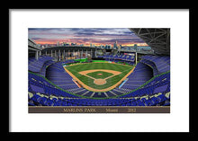 Load image into Gallery viewer, Marlins Park 2012 - Framed Print
