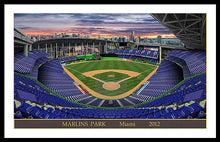 Load image into Gallery viewer, Marlins Park 2012 - Framed Print
