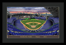 Load image into Gallery viewer, Marlins Park 2012 - Framed Print
