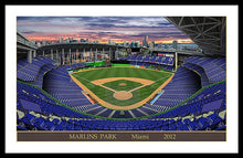 Load image into Gallery viewer, Marlins Park 2012 - Framed Print
