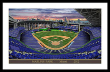 Load image into Gallery viewer, Marlins Park 2012 - Framed Print
