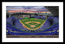 Load image into Gallery viewer, Marlins Park 2012 - Framed Print
