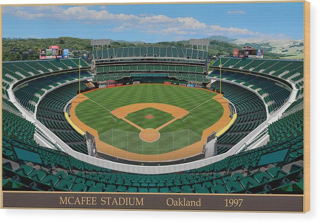 McAfee Stadium 1997 - Wood Print
