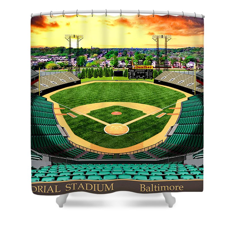 Memorial Stadium 1954 - Shower Curtain