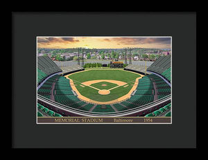 Memorial Stadium 1954 - Framed Print