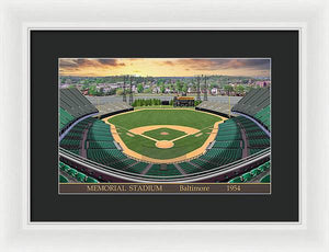 Memorial Stadium 1954 - Framed Print