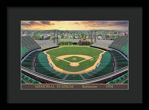 Memorial Stadium 1954 - Framed Print