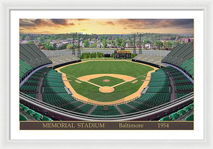 Memorial Stadium 1954 - Framed Print