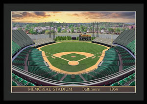 Memorial Stadium 1954 - Framed Print