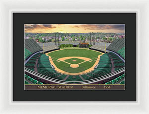 Memorial Stadium 1954 - Framed Print