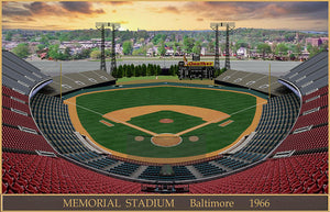 Memorial Stadium 1966 - Art Print