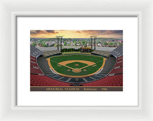 Memorial Stadium 1966 - Framed Print