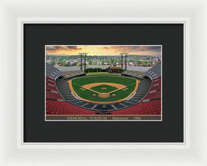 Memorial Stadium 1966 - Framed Print