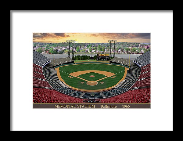 Memorial Stadium 1966 - Framed Print