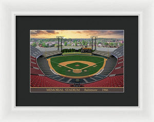 Memorial Stadium 1966 - Framed Print