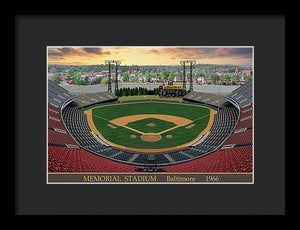 Memorial Stadium 1966 - Framed Print