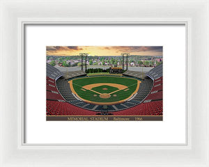 Memorial Stadium 1966 - Framed Print