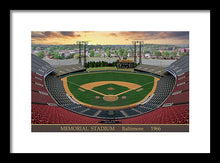 Load image into Gallery viewer, Memorial Stadium 1966 - Framed Print
