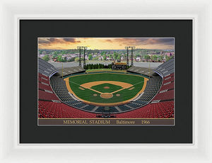 Memorial Stadium 1966 - Framed Print