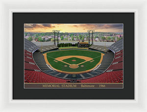 Memorial Stadium 1966 - Framed Print