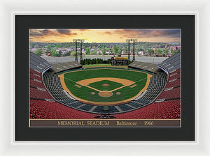 Memorial Stadium 1966 - Framed Print