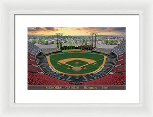 Memorial Stadium 1966 - Framed Print