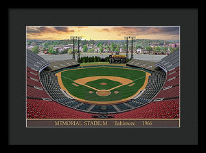 Memorial Stadium 1966 - Framed Print