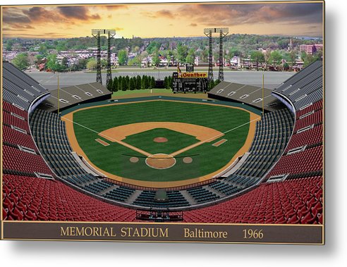 Memorial Stadium 1966 - Metal Print