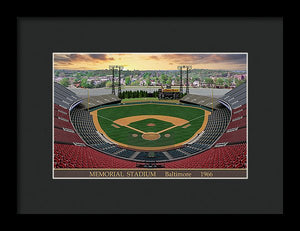 Memorial Stadium 1966 - Framed Print