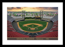 Load image into Gallery viewer, Memorial Stadium 1966 - Framed Print
