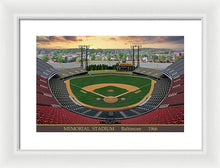 Load image into Gallery viewer, Memorial Stadium 1966 - Framed Print
