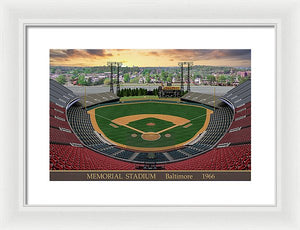 Memorial Stadium 1966 - Framed Print