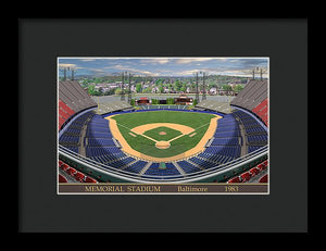 Memorial Stadium 1983 - Framed Print