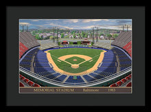 Load image into Gallery viewer, Memorial Stadium 1983 - Framed Print
