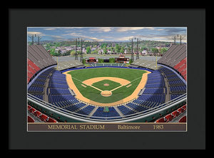 Memorial Stadium 1983 - Framed Print